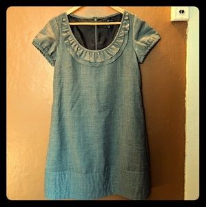 Retro grey Gap bib collar dress
